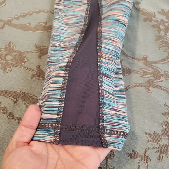 Zella Live-In Streamline Capri Athletic Leggings Grey Slate Multi Women Small - Picture 5 of 12
